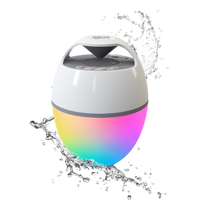 CT602 Portable Bluetooth speaker (White Color) with RGB light show
